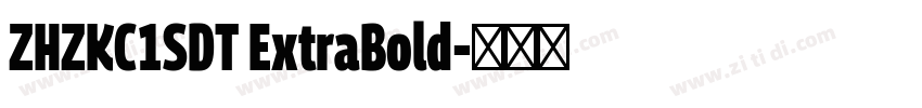 ZHZKC1SDT ExtraBold字体转换
